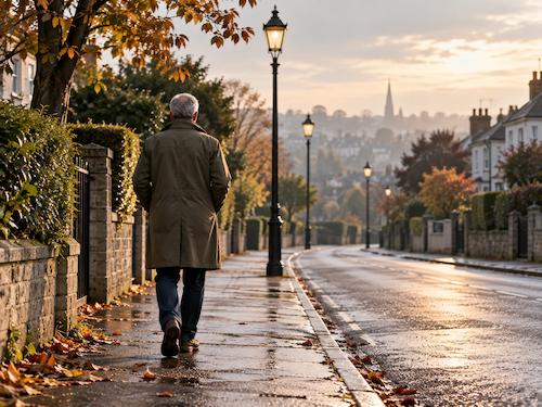 Forty days of walking to the end of the road